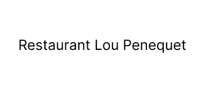 Nom du restaurant Lou Penequet affiché